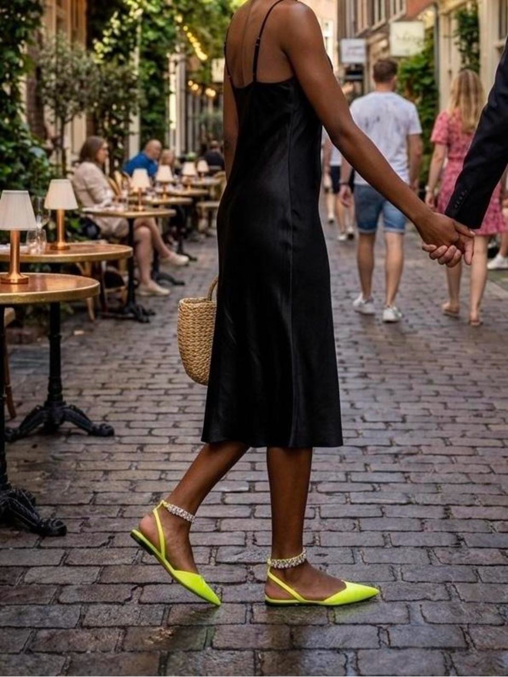 Amina Abdul Jillil Soleil Ballet Flats in Néon